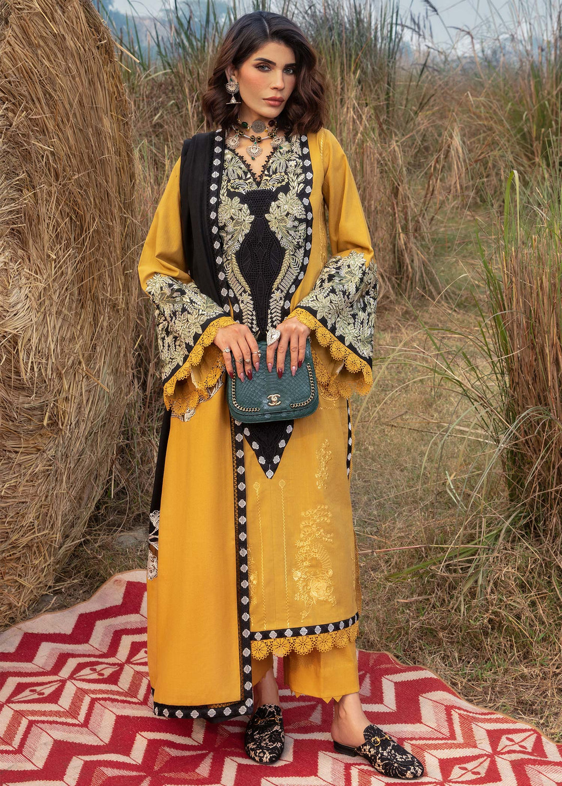 Saira Shakira | Raya Winter Stitched 23 | Amber - Khanumjan  Pakistani Clothes and Designer Dresses in UK, USA 