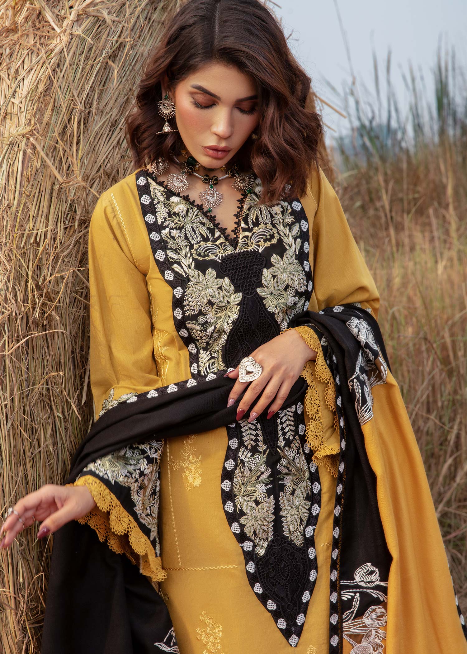 Saira Shakira | Raya Winter Stitched 23 | Amber - Khanumjan  Pakistani Clothes and Designer Dresses in UK, USA 