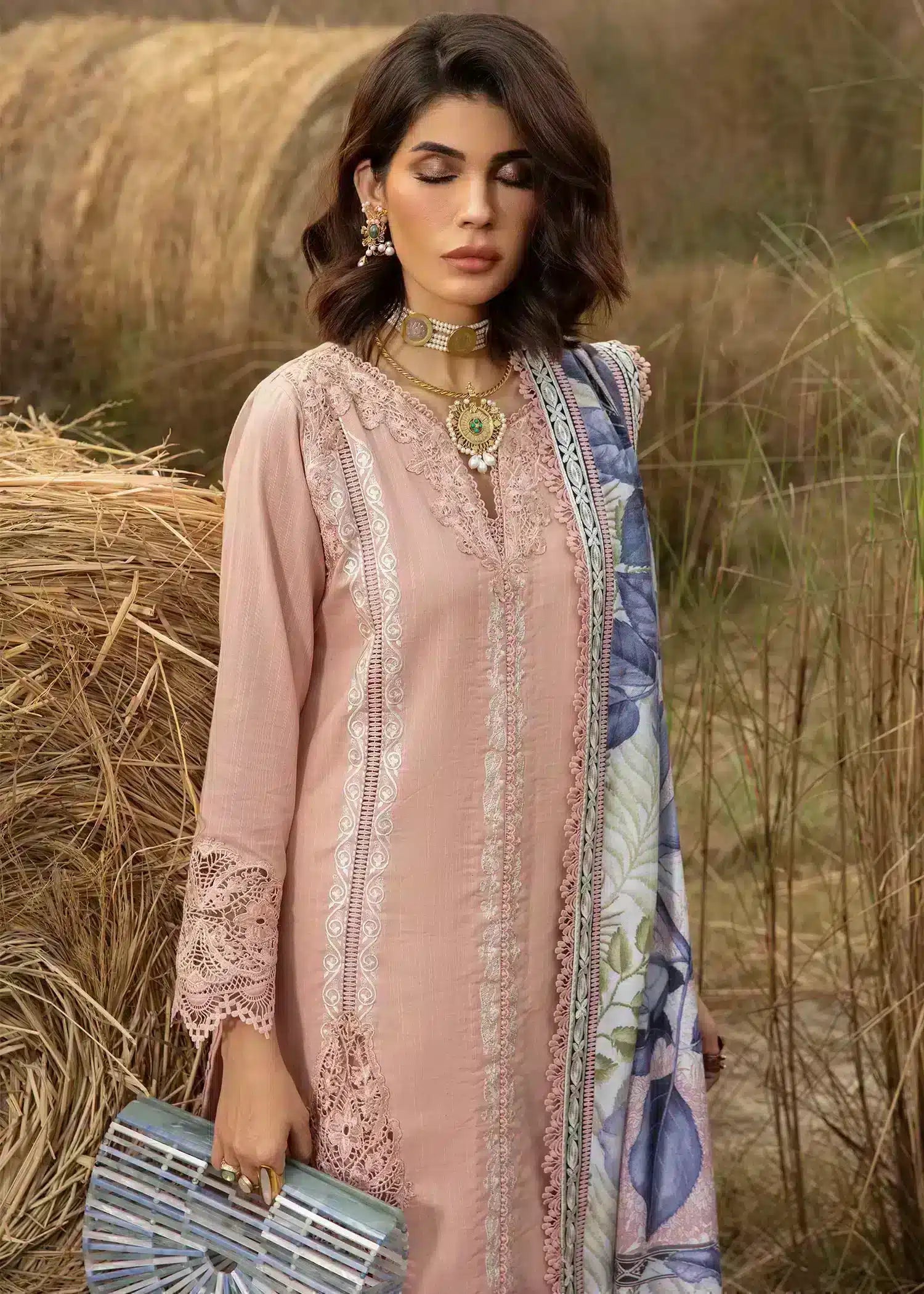 Saira Shakira | Raya Winter Stitched 23 | Crepe - Khanumjan  Pakistani Clothes and Designer Dresses in UK, USA 