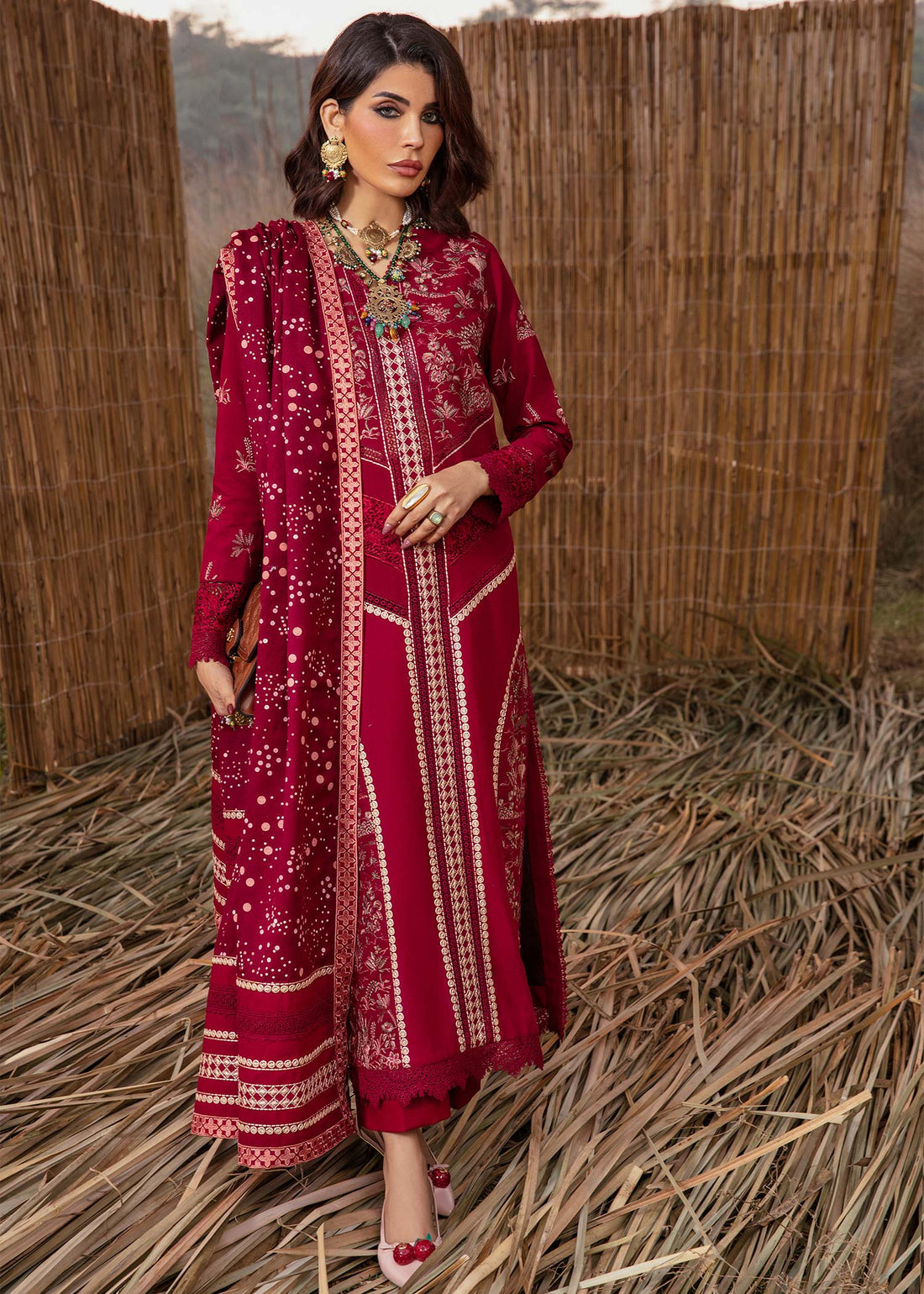 Saira Shakira | Raya Winter Stitched 23 | Ruby - Khanumjan  Pakistani Clothes and Designer Dresses in UK, USA 