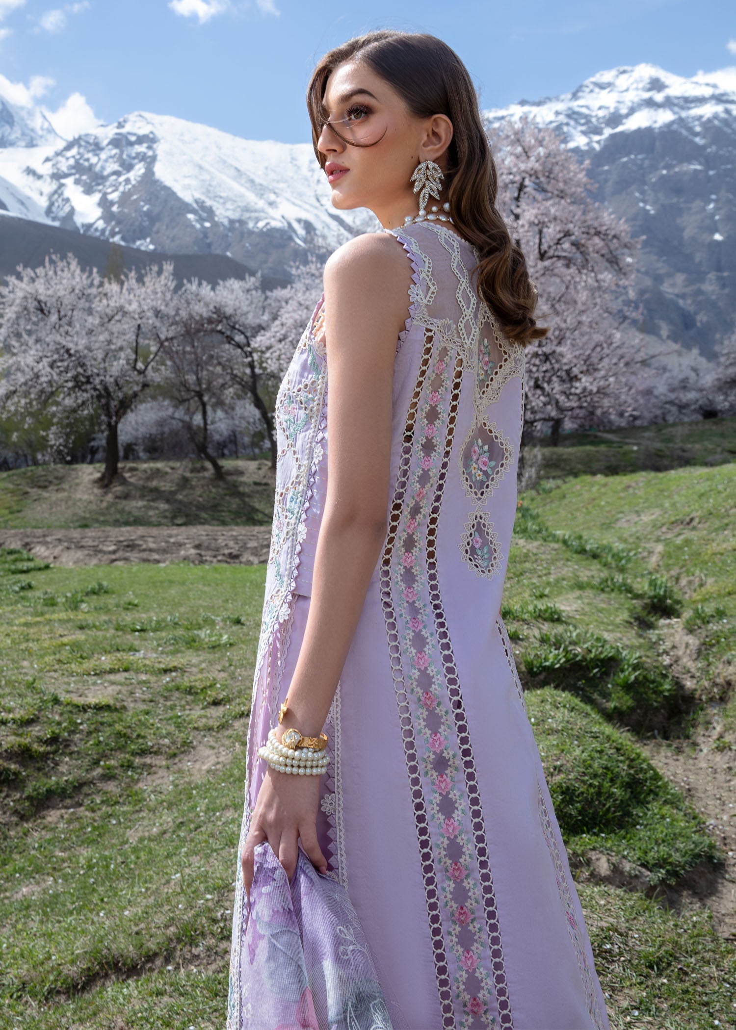 Crimson | Lawn 2024 | A Floral Mesh - Lavender - Khanumjan  Pakistani Clothes and Designer Dresses in UK, USA 