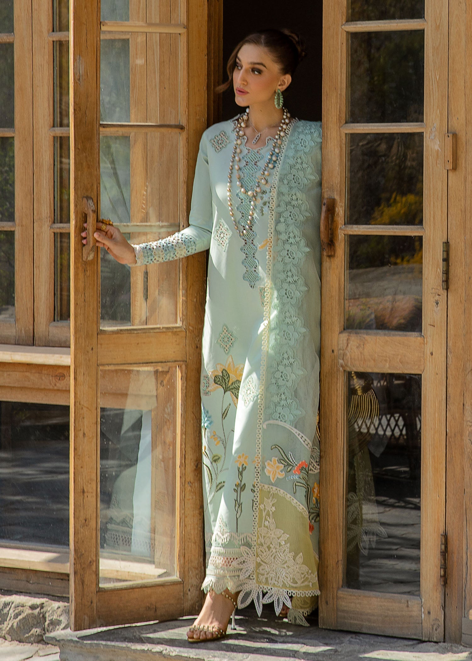 Crimson | Lawn 2024 | Into The Wild - Aqua - Khanumjan  Pakistani Clothes and Designer Dresses in UK, USA 