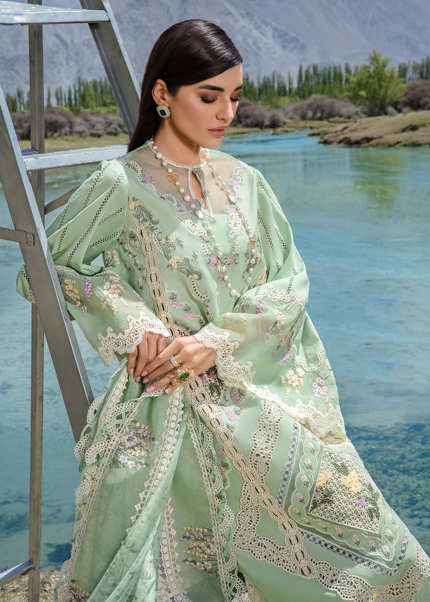 Crimson | Lawn 2024 | A French Brunch - Sage - Khanumjan  Pakistani Clothes and Designer Dresses in UK, USA 