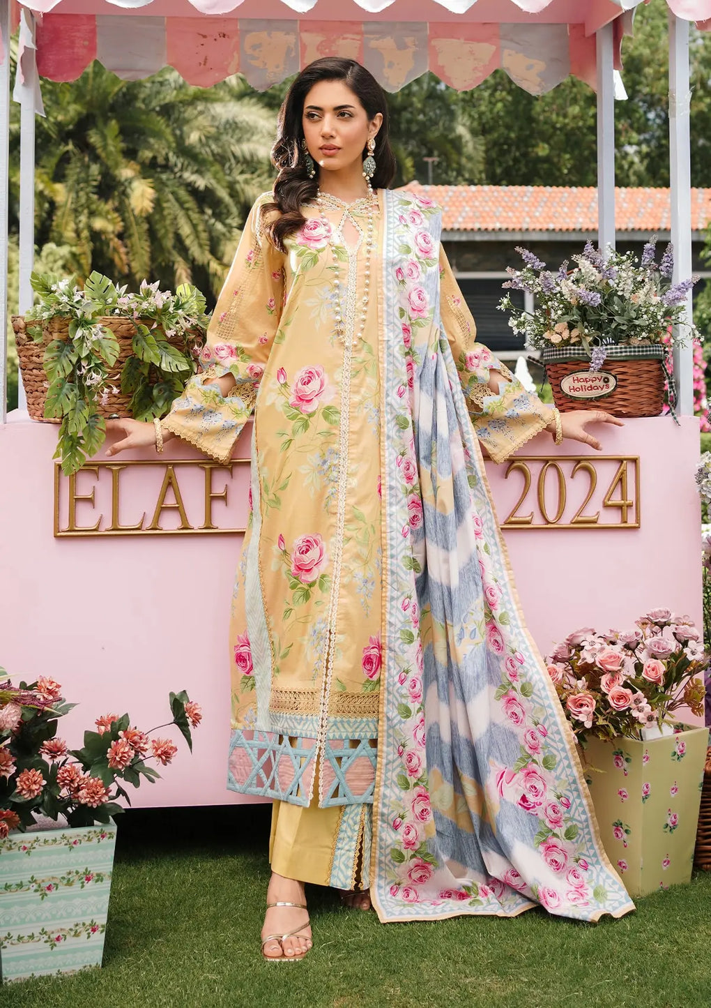 Elaf Premium | Printed Collection 24 | EEP-03A - Citrus Squad - Khanumjan  Pakistani Clothes and Designer Dresses in UK, USA 