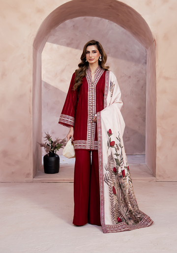 Zarqash | The Winter Luxe Pret | RED WHISPER