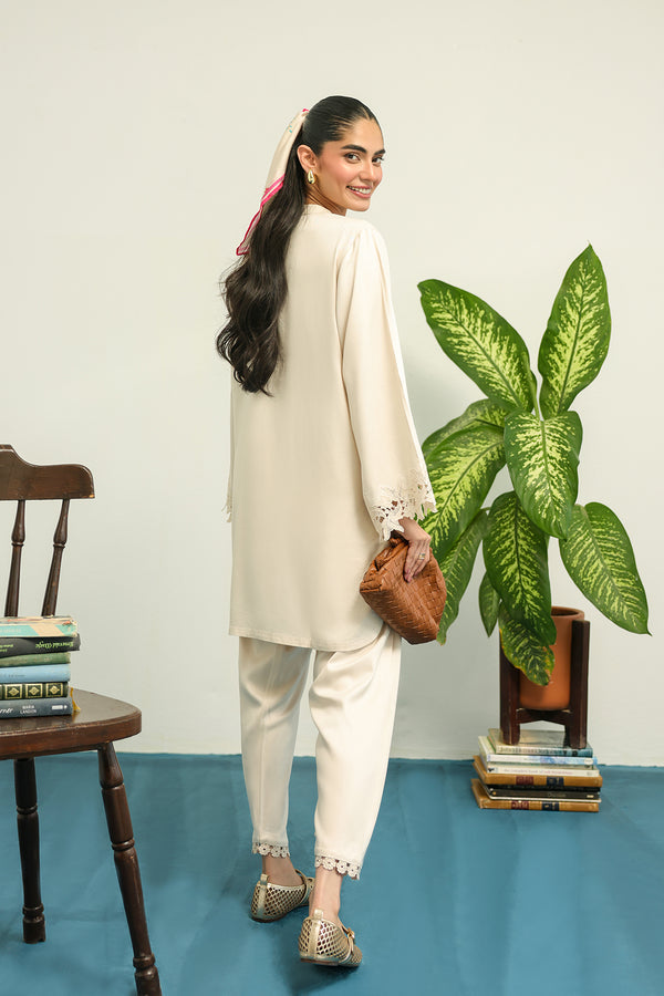 Sahar | Pret Essentials Winter 25 | Ivory Rose