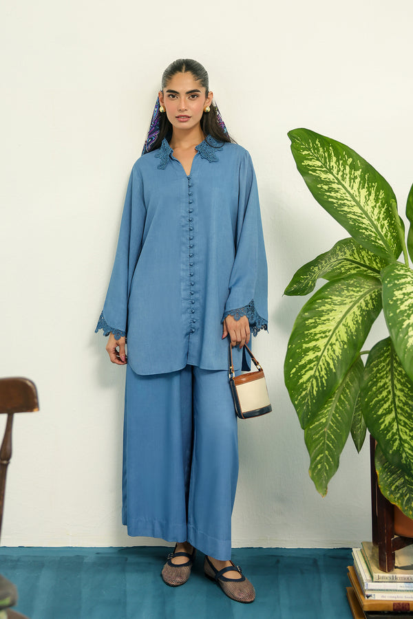 Sahar | Pret Essentials Winter 25 | Blue Éclat