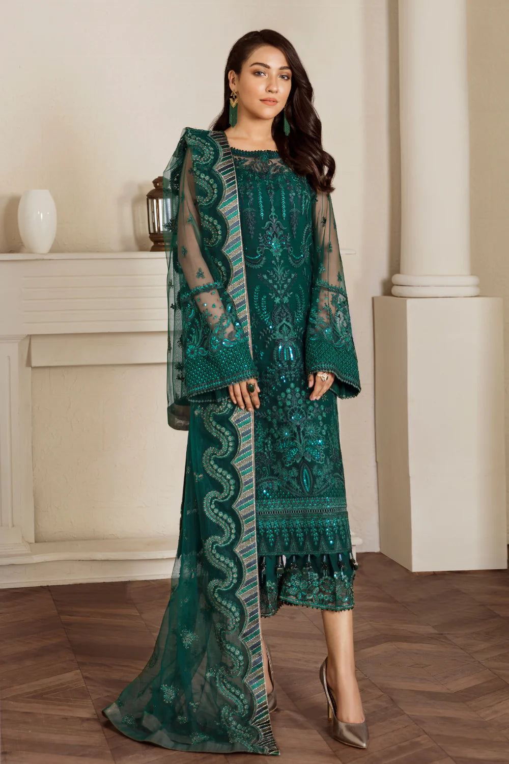 Baroque | Formals Collection | UF-33 - Khanumjan  Pakistani Clothes and Designer Dresses in UK, USA 