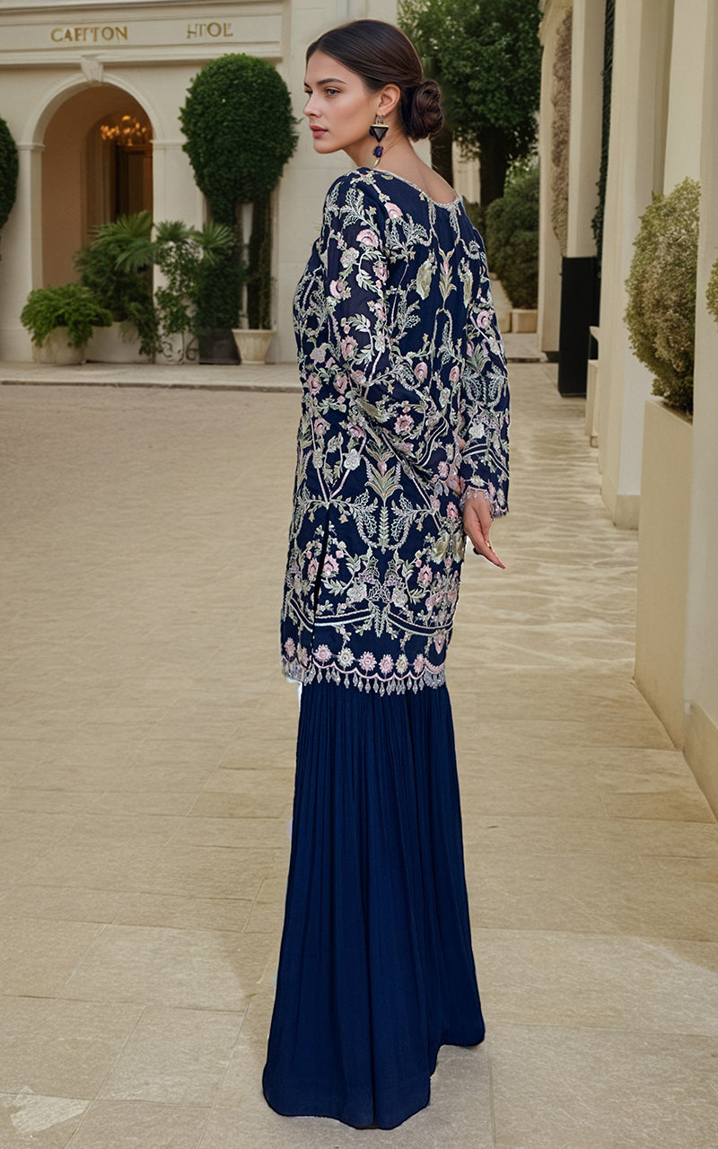 Threads and Motifs | Formal Dresses 25 | Chiffon Embroidered Shirt