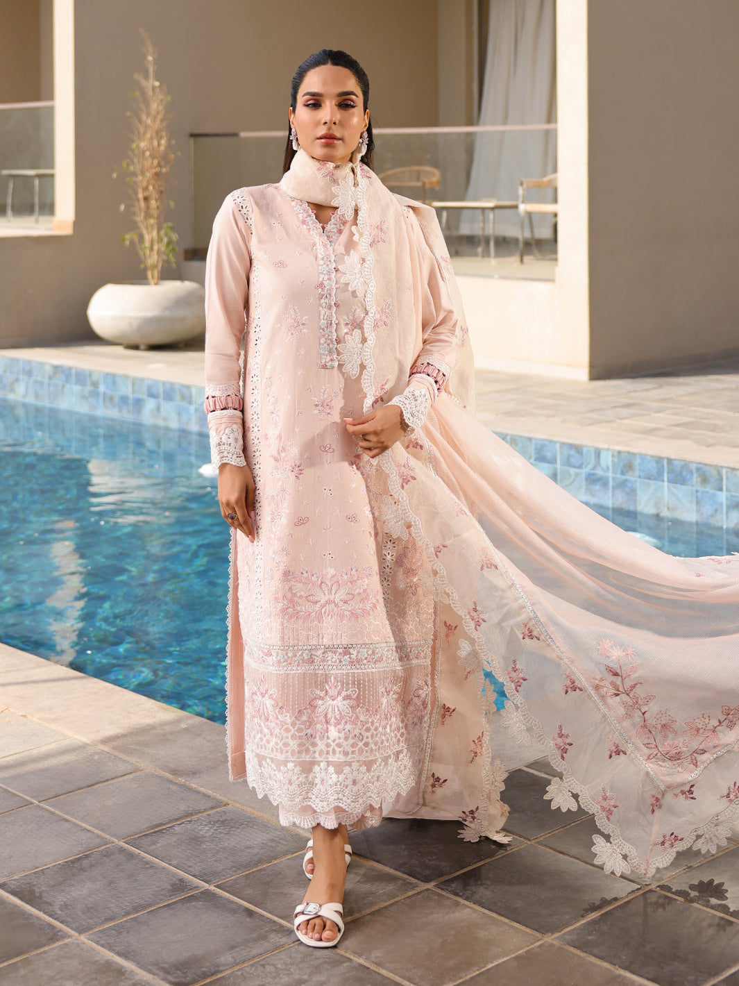 Faiza Faisal | Marine Luxury Lawn 25 | MARIA