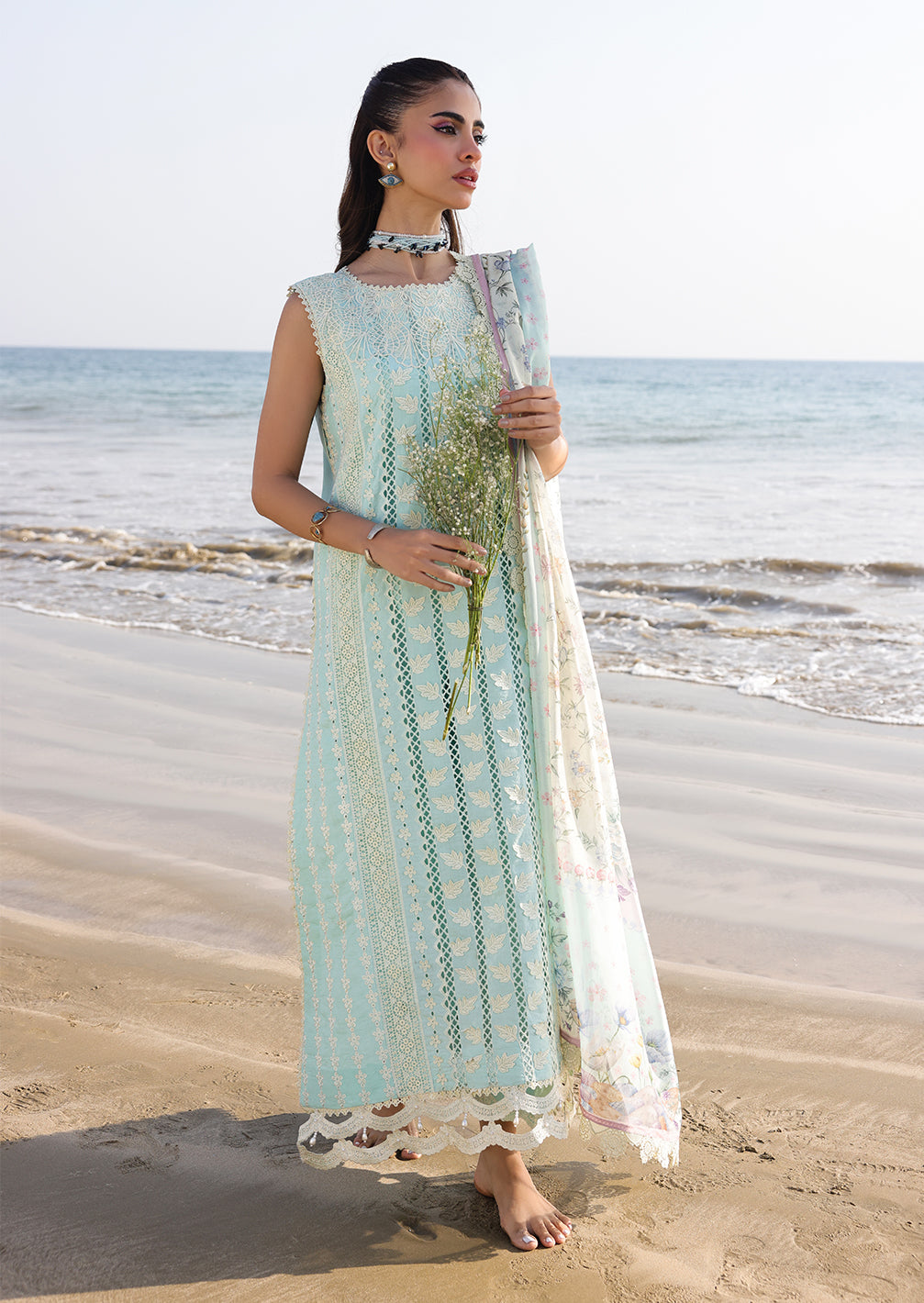 Faiza Faisal | Marine Luxury Lawn 25 | AINE