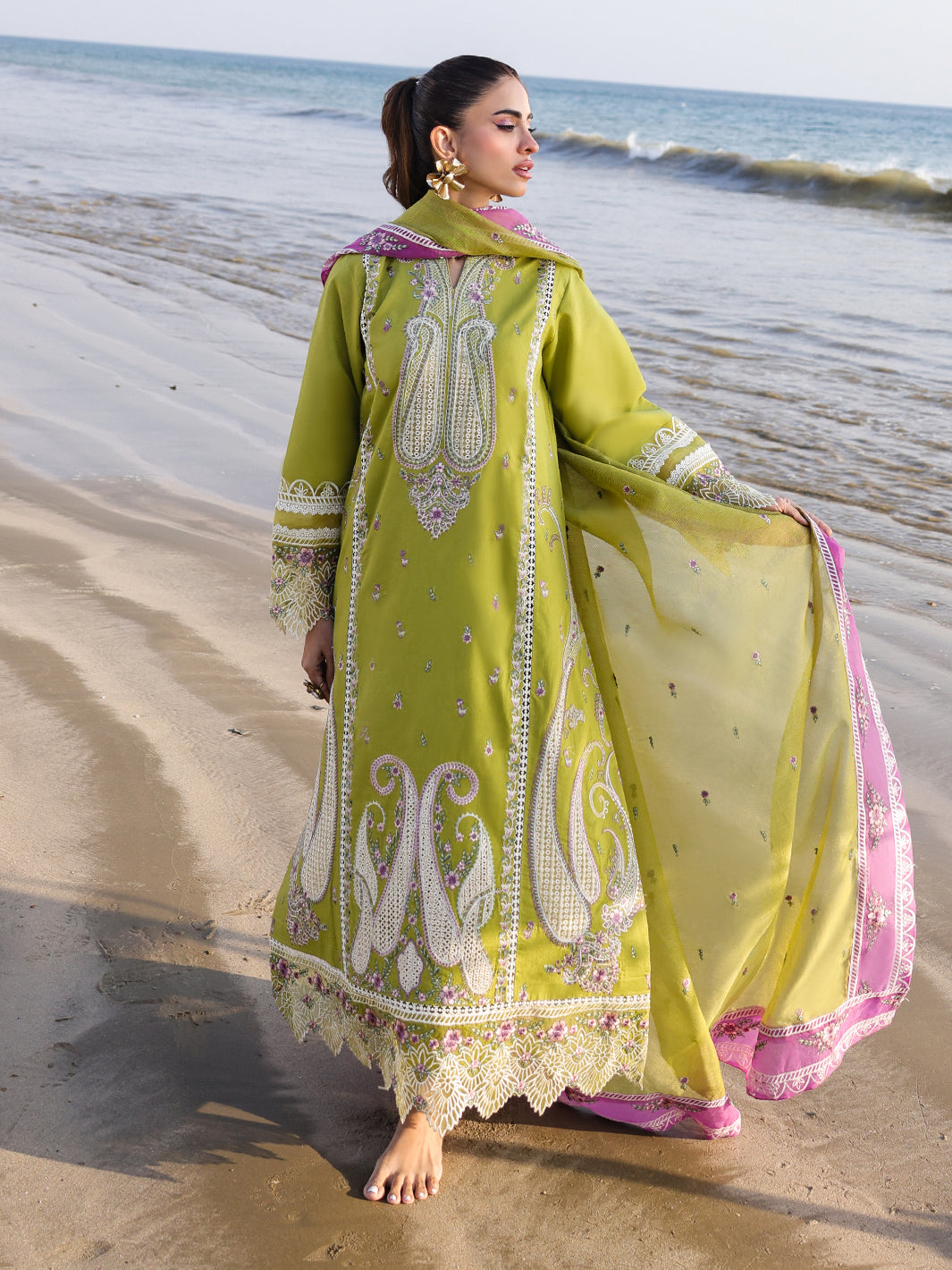 Faiza Faisal | Marine Luxury Lawn 25 | HINA