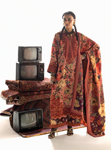 Zainab Chottani | Winter Shawl 25 | Abibi - D10