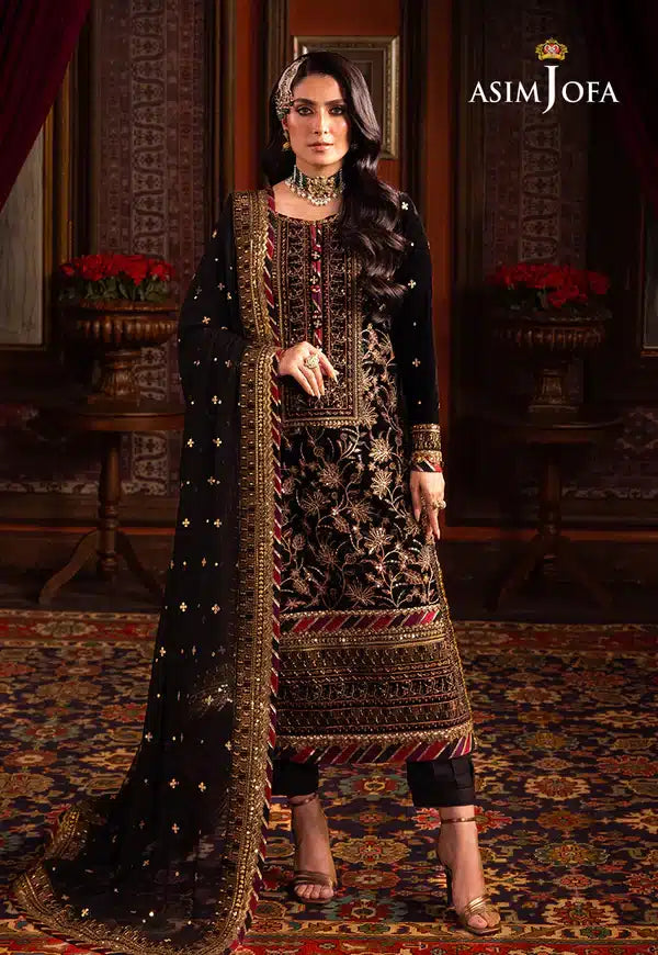 Asim Jofa | Makhmal Wedding Velvet 23 | AJMM-08 - Khanumjan  Pakistani Clothes and Designer Dresses in UK, USA 