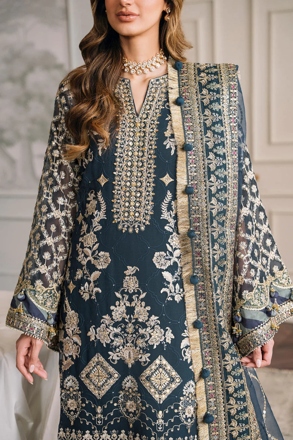 Baroque | Chantelle Embroidered Collection | CH12-01 - Khanumjan  Pakistani Clothes and Designer Dresses in UK, USA 