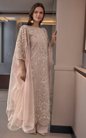 Threads and Motifs | Formal Dresses 25 | Net Embroidered Shirt