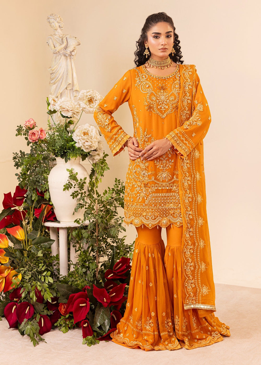 Diara Couture | Tabeer Formals | SF-05 - ORANGE
