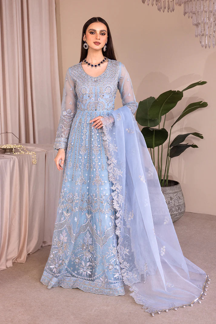 Emaan Adeel | Romansiyyah Luxury Formals 23 | RM-03 BLUE LAGOON - Khanumjan  Pakistani Clothes and Designer Dresses in UK, USA 