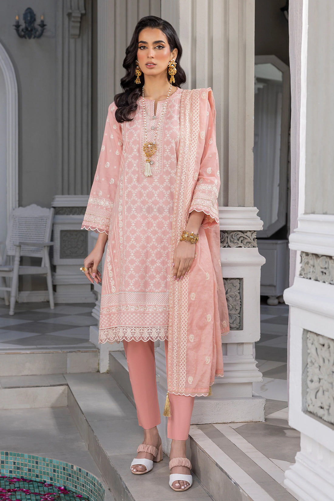 LSM | Embroidered Collection | 07 - Khanumjan  Pakistani Clothes and Designer Dresses in UK, USA 