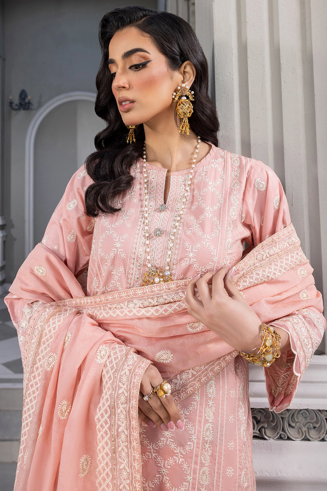 LSM | Embroidered Collection | 07 - Khanumjan  Pakistani Clothes and Designer Dresses in UK, USA 