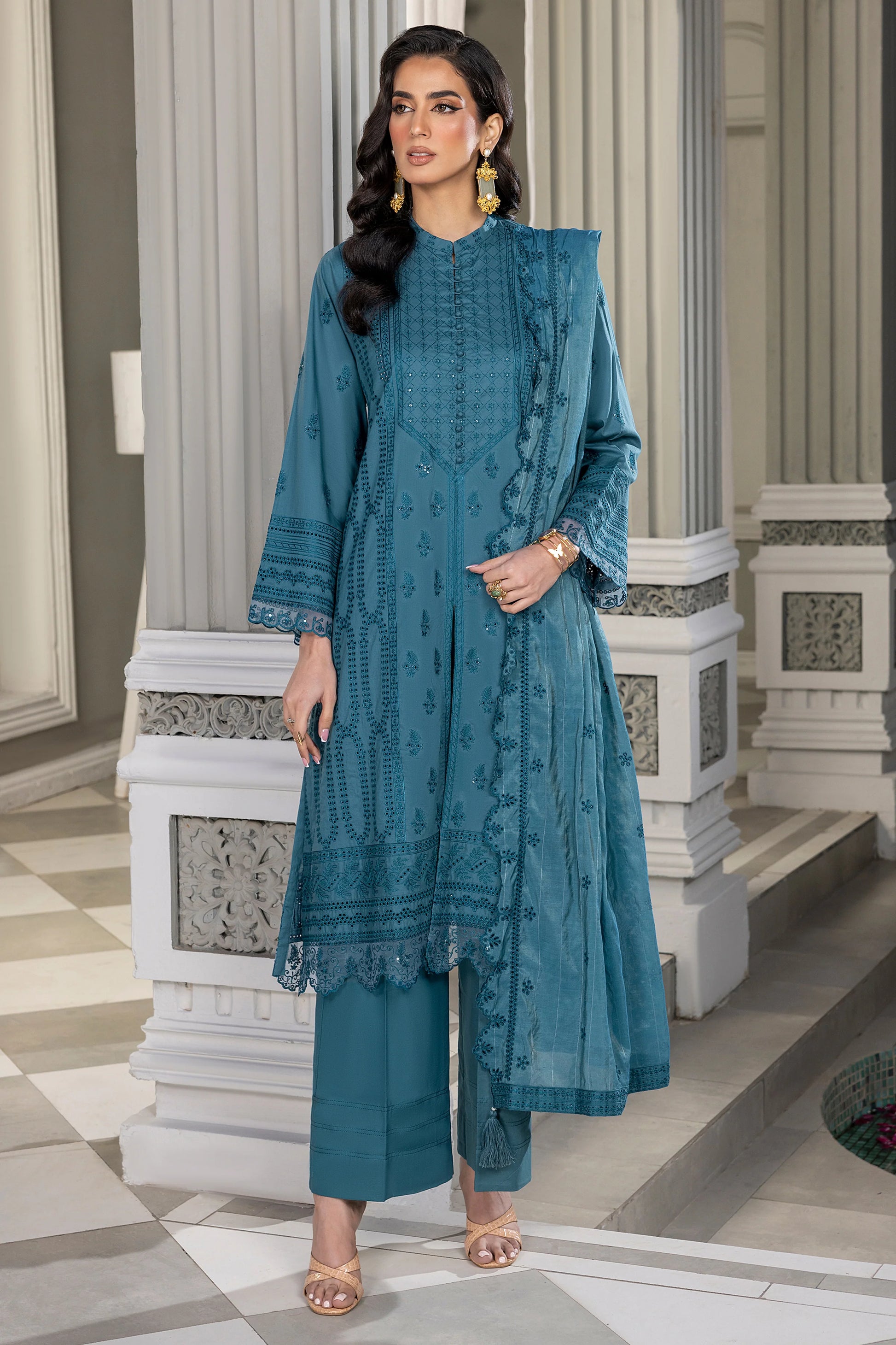 LSM | Embroidered Collection | 05 - Khanumjan  Pakistani Clothes and Designer Dresses in UK, USA 