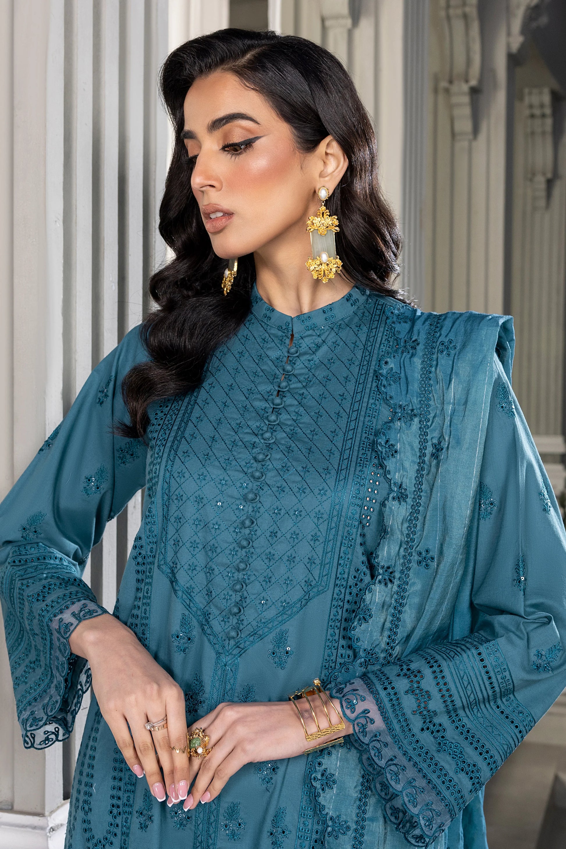 LSM | Embroidered Collection | 05 - Khanumjan  Pakistani Clothes and Designer Dresses in UK, USA 