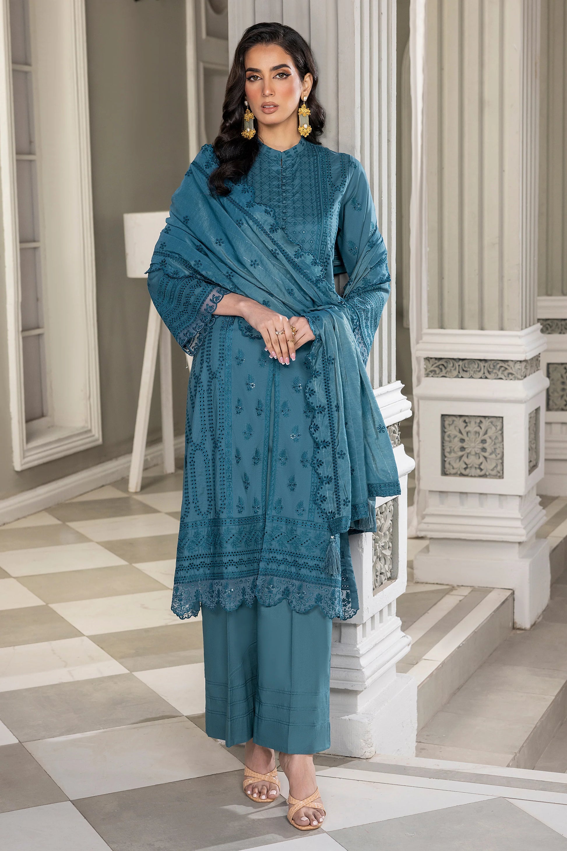 LSM | Embroidered Collection | 05 - Khanumjan  Pakistani Clothes and Designer Dresses in UK, USA 