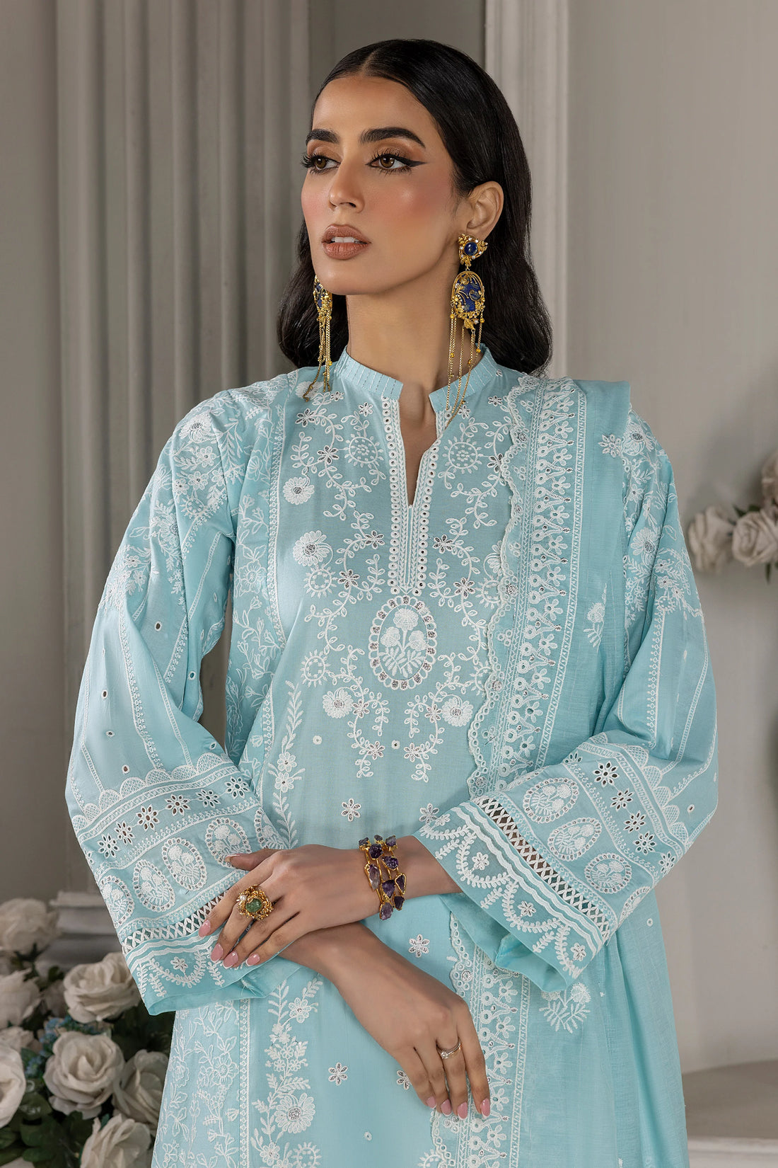 LSM | Embroidered Collection | 04 - Khanumjan  Pakistani Clothes and Designer Dresses in UK, USA 