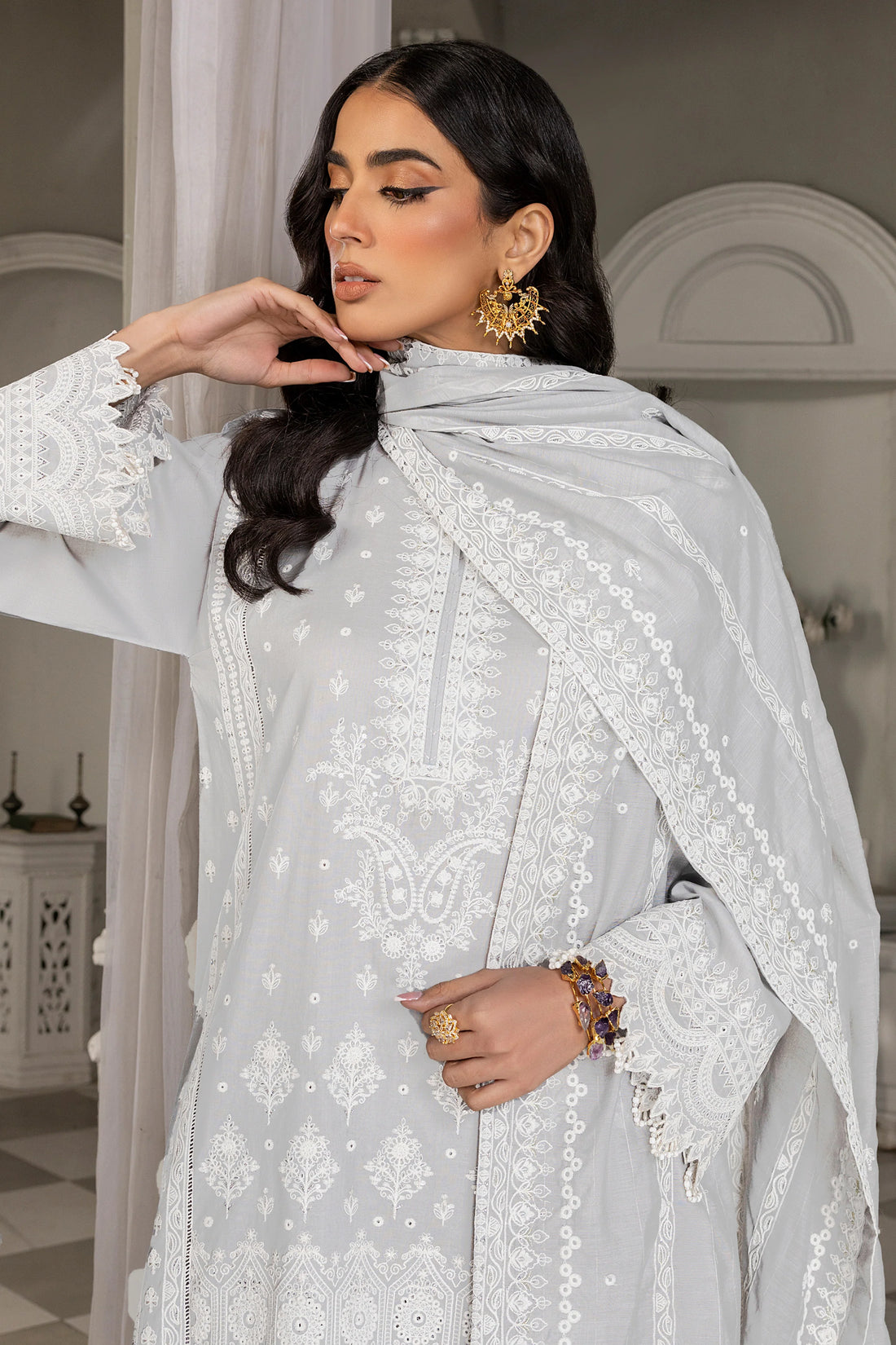 LSM | Embroidered Collection | 03 - Khanumjan  Pakistani Clothes and Designer Dresses in UK, USA 