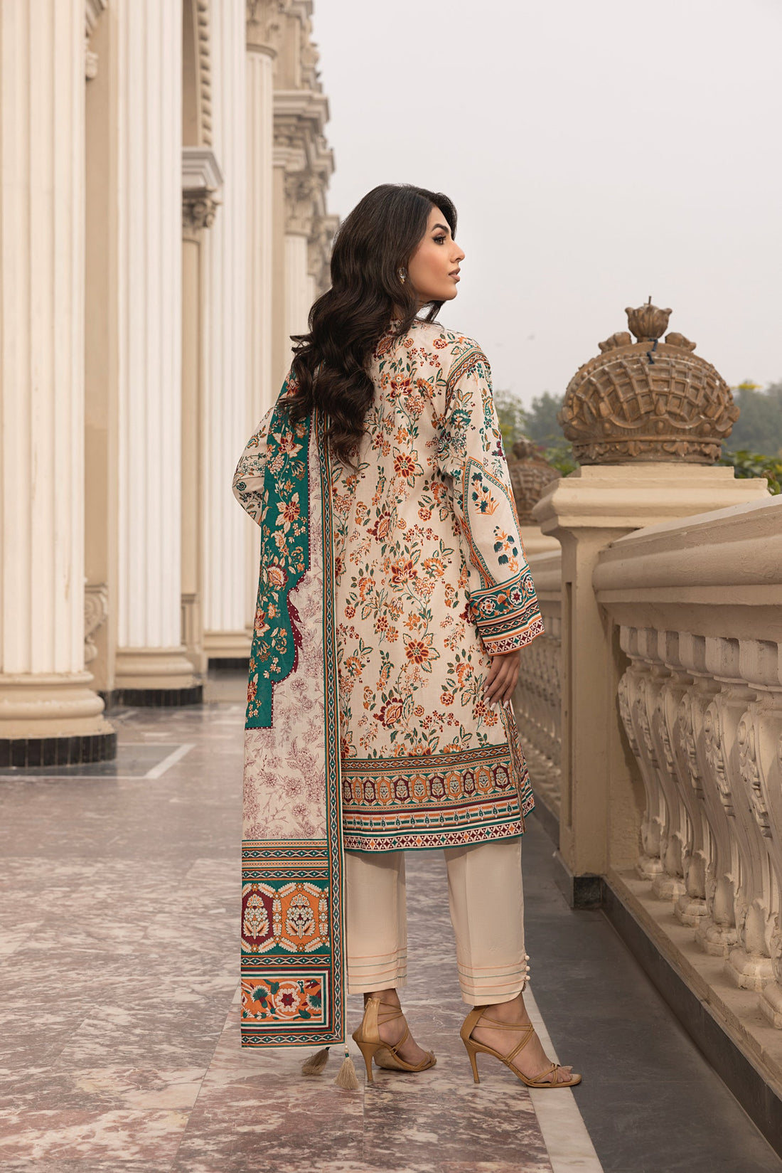 LSM | Embroidered and Printed Lawn | LG-AR-0115