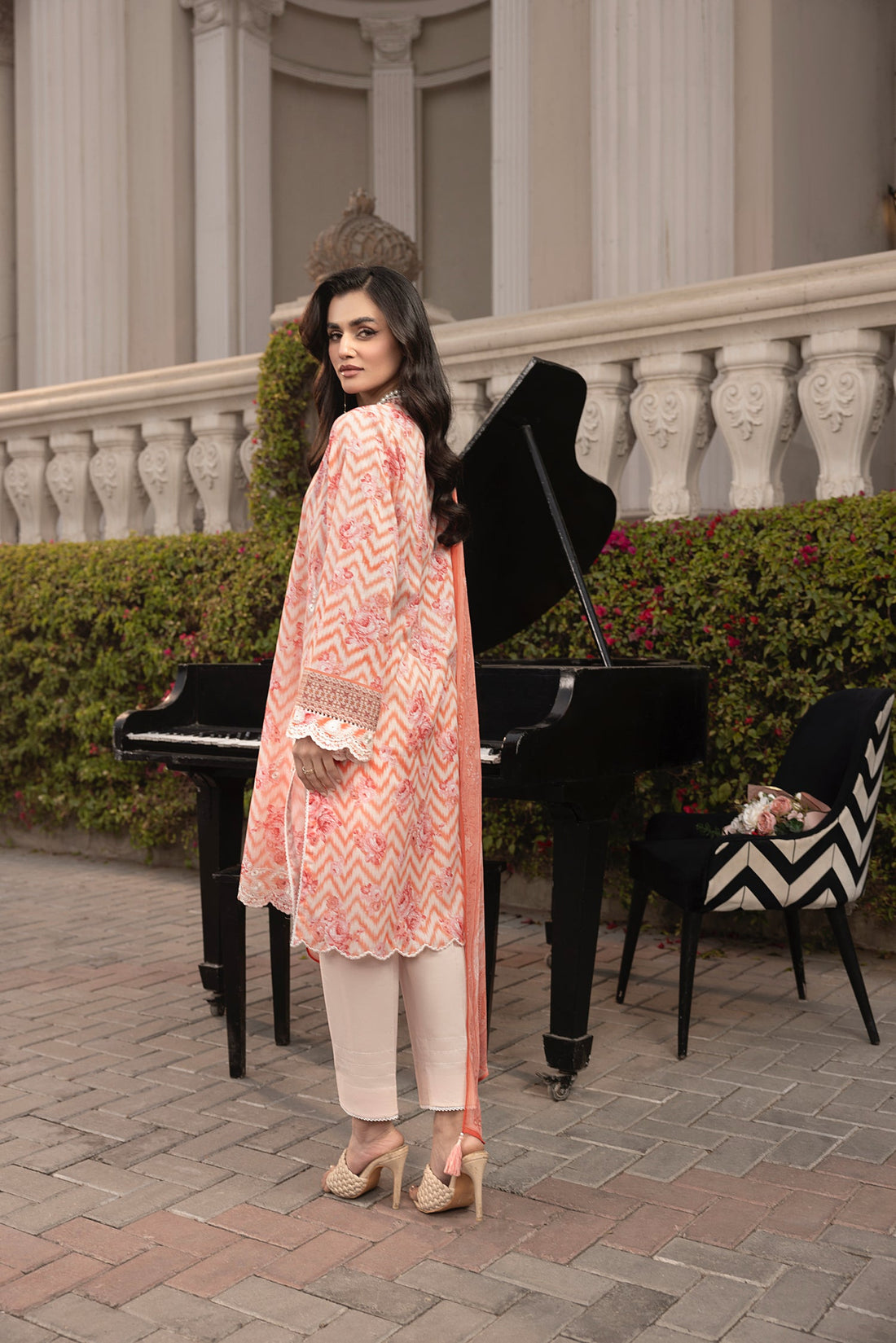 LSM | Embroidered and Printed Lawn | LG-MM-0254