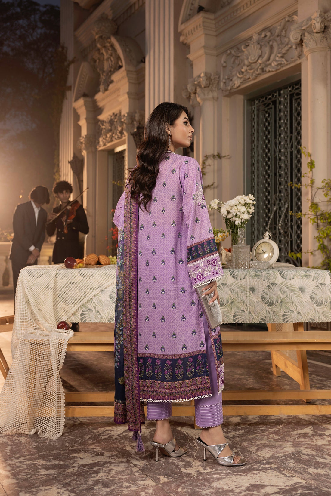 LSM | Embroidered and Printed Lawn | LG-RL-0179