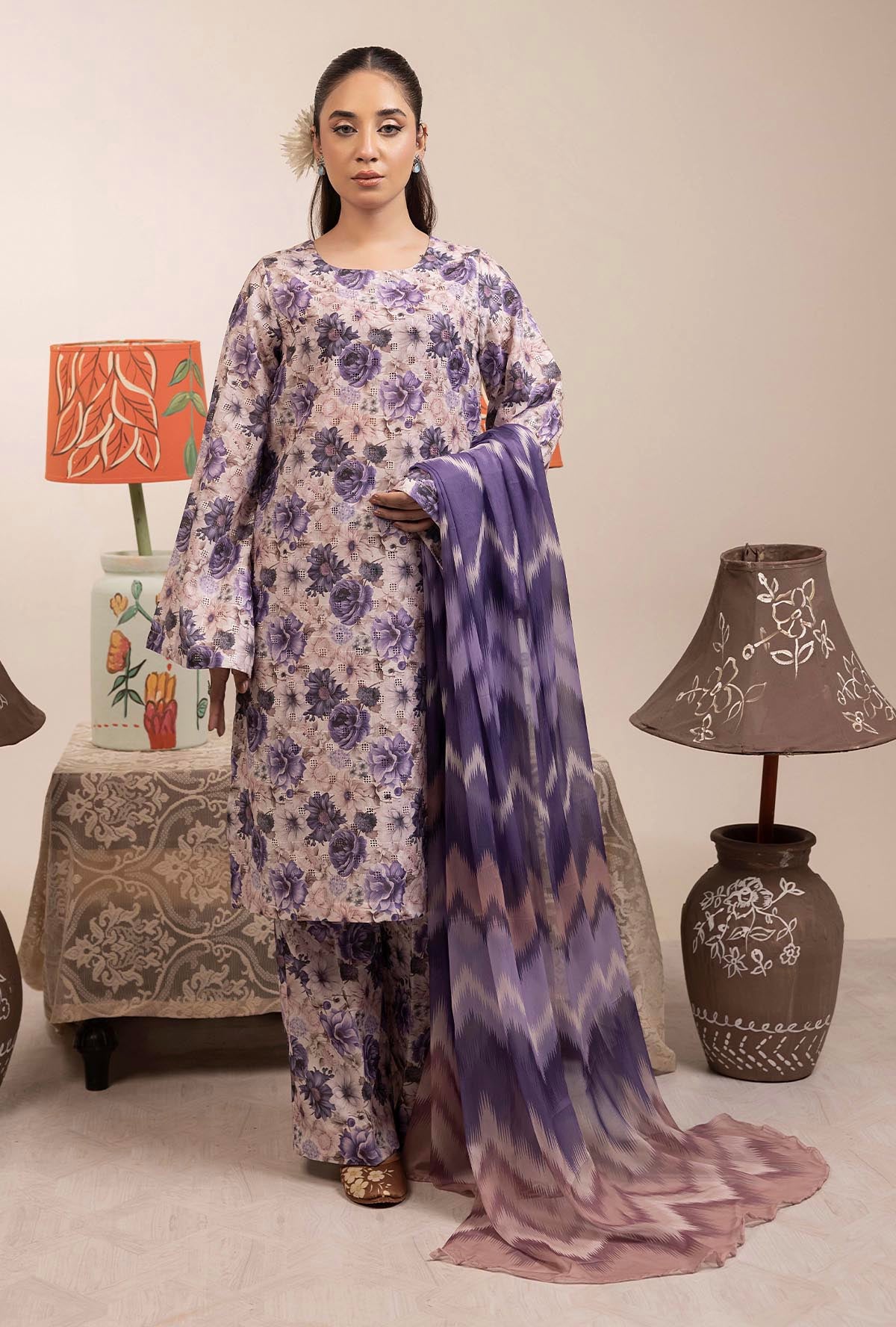 Adans Libas | Basic Chikankari | 7704