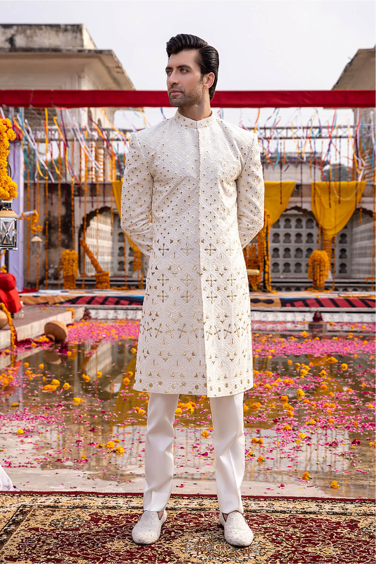 Pakistani Menswear | Mina Kashif | Sherwani D-22