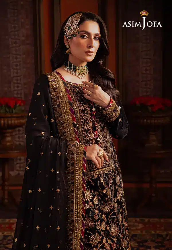 Asim Jofa | Makhmal Wedding Velvet 23 | AJMM-08 - Khanumjan  Pakistani Clothes and Designer Dresses in UK, USA 