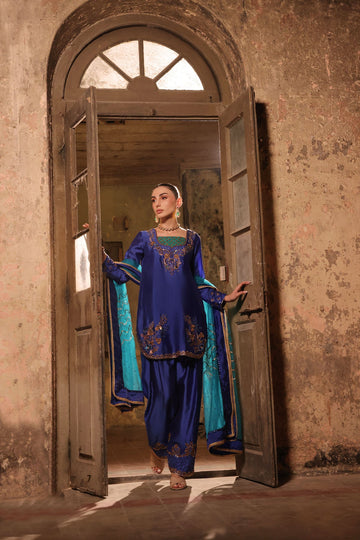 Wahaj M Khan | Banno Wedding Formals | Shalwar pant silk set