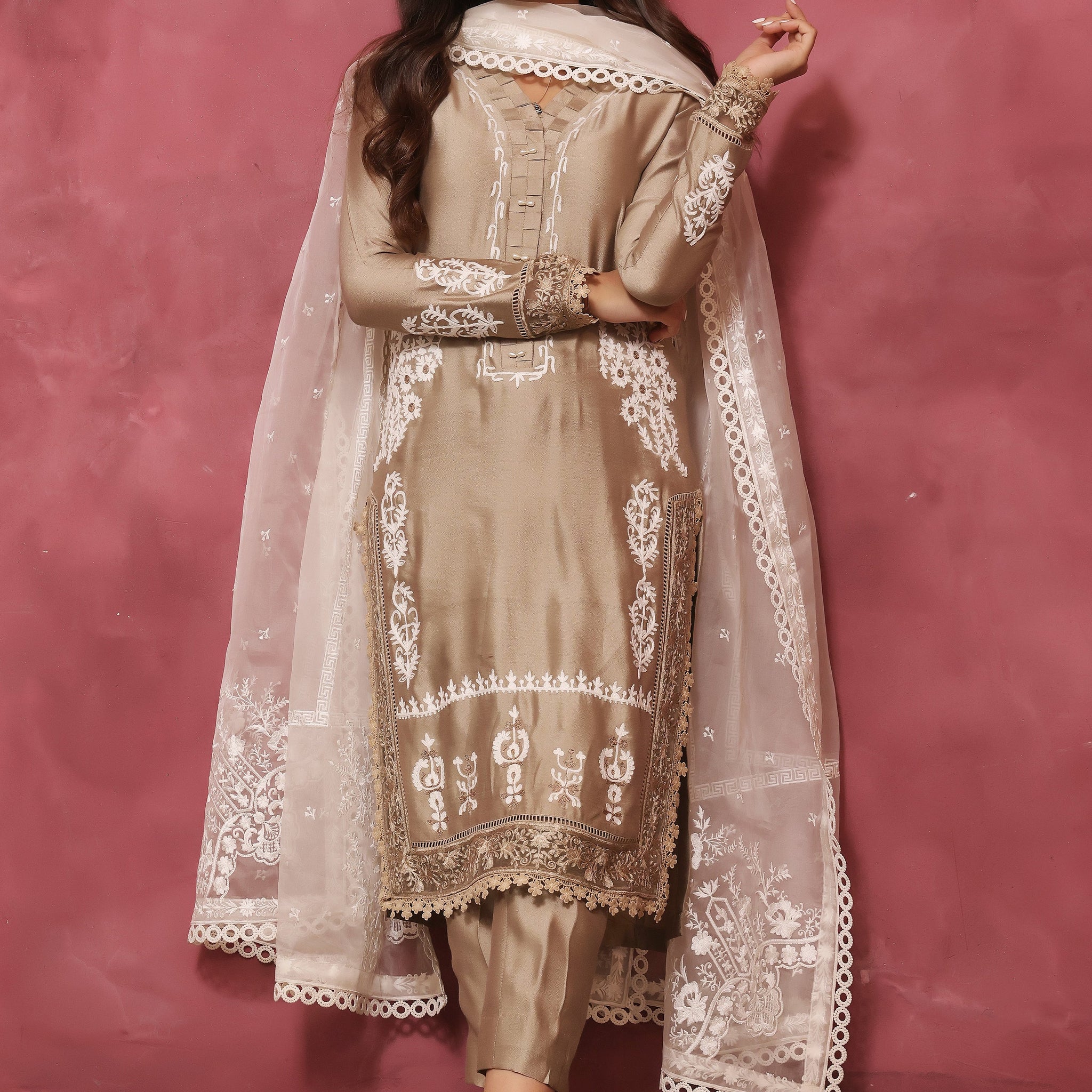 Mona Imran | Melange Formals | DE LUXE- 04 - Khanumjan  Pakistani Clothes and Designer Dresses in UK, USA 