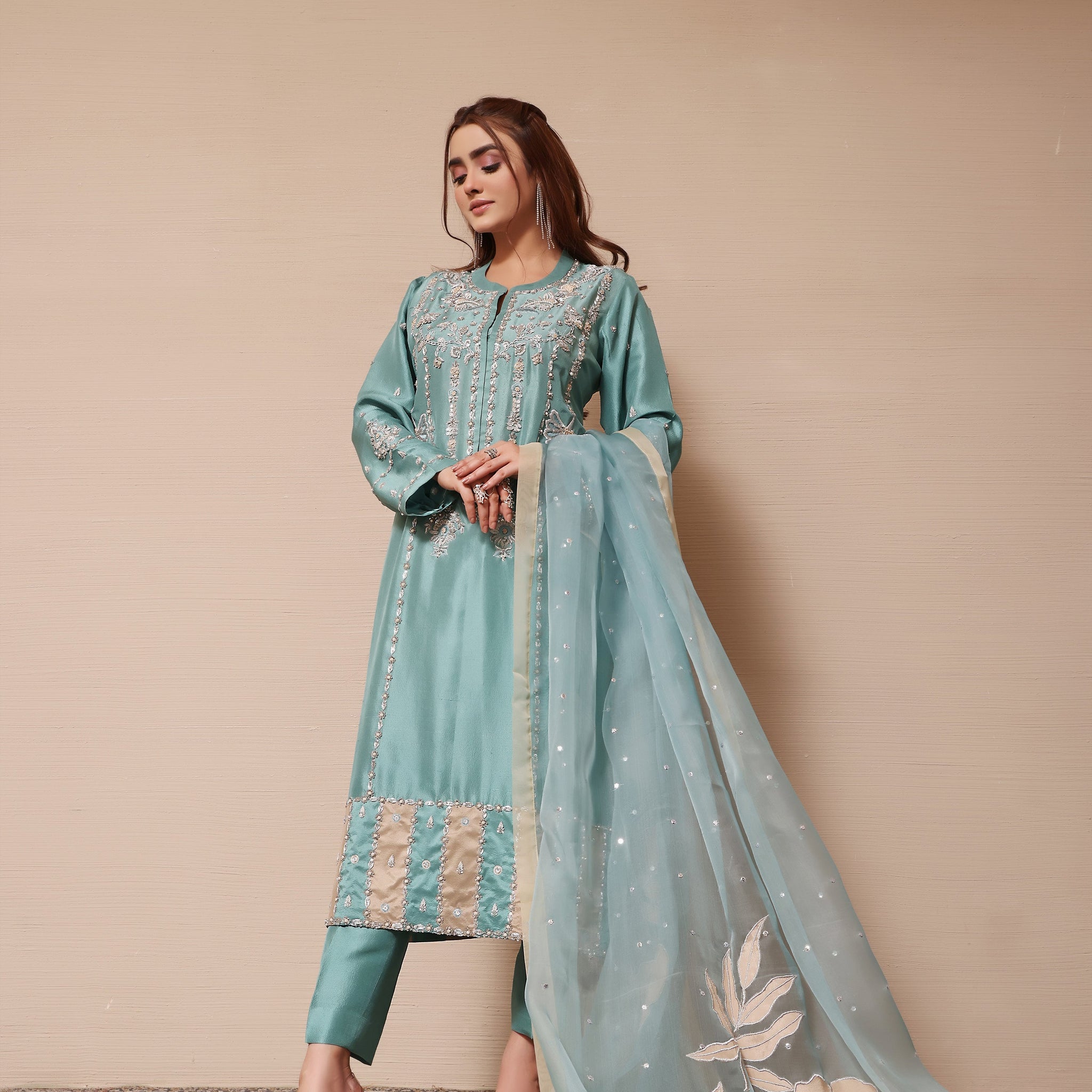 Mona Imran | Melange Formals | DE LUXE- 02 - Khanumjan  Pakistani Clothes and Designer Dresses in UK, USA 