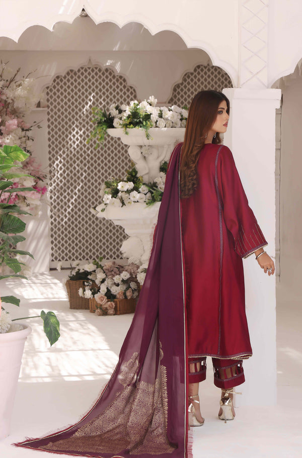 Wahajmkhan | Sitara Formals | MAGENTA PURPLE OUTFIT - Khanumjan  Pakistani Clothes and Designer Dresses in UK, USA 