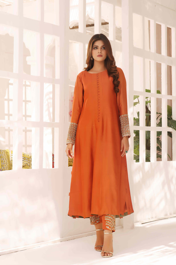 Wahajmkhan | Sitara Formals | RUST & DHANI OUTFIT - Khanumjan  Pakistani Clothes and Designer Dresses in UK, USA 