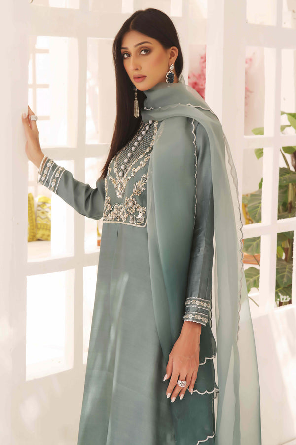 Wahajmkhan | Sitara Formals | SCHOOL GREY KAFTAN OUTFIT - Khanumjan  Pakistani Clothes and Designer Dresses in UK, USA 