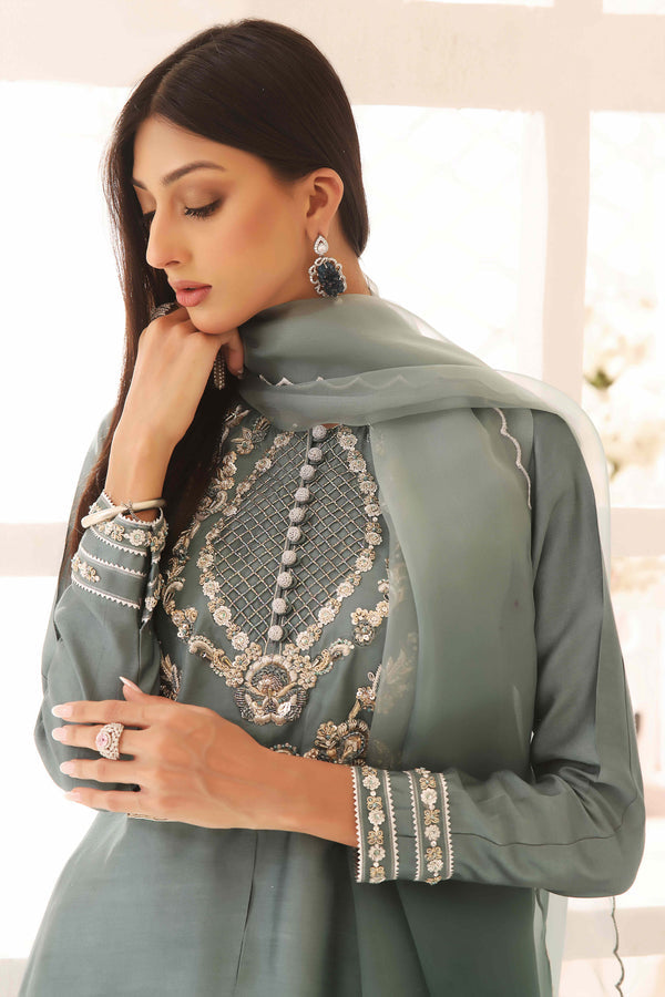Wahajmkhan | Sitara Formals | SCHOOL GREY KAFTAN OUTFIT - Khanumjan  Pakistani Clothes and Designer Dresses in UK, USA 