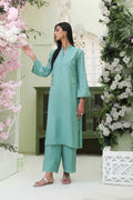 Wahajmkhan | Sitara Formals | SEA GREEN RAWSILK OUTFIT - Khanumjan  Pakistani Clothes and Designer Dresses in UK, USA 