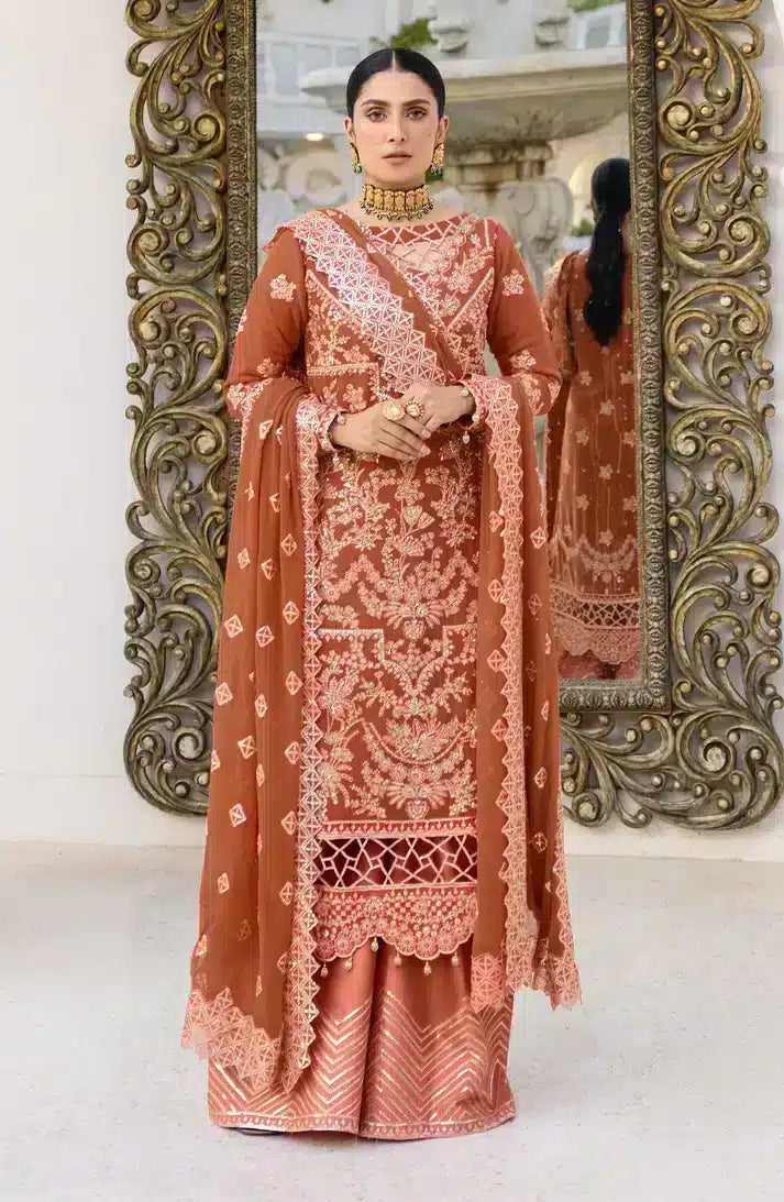 Emaan Adeel | Zimal Luxury Formals 23 | ZM 09 GULAAL - Khanumjan  Pakistani Clothes and Designer Dresses in UK, USA 