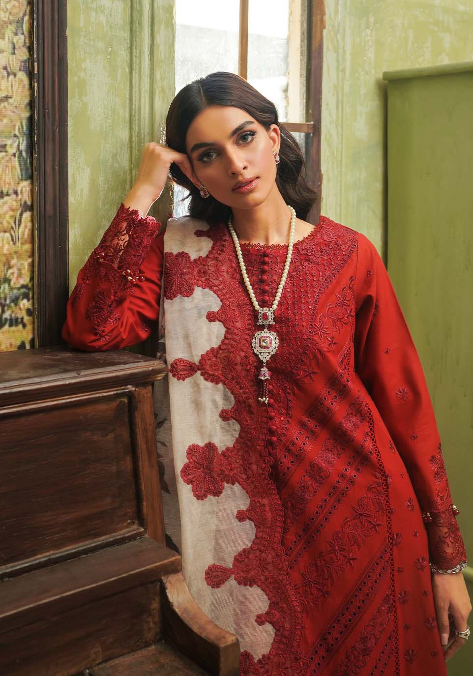 Zarqash | Tresor Luxury Lawn 24 | ZQT 007 ROSALINE - Khanumjan  Pakistani Clothes and Designer Dresses in UK, USA 