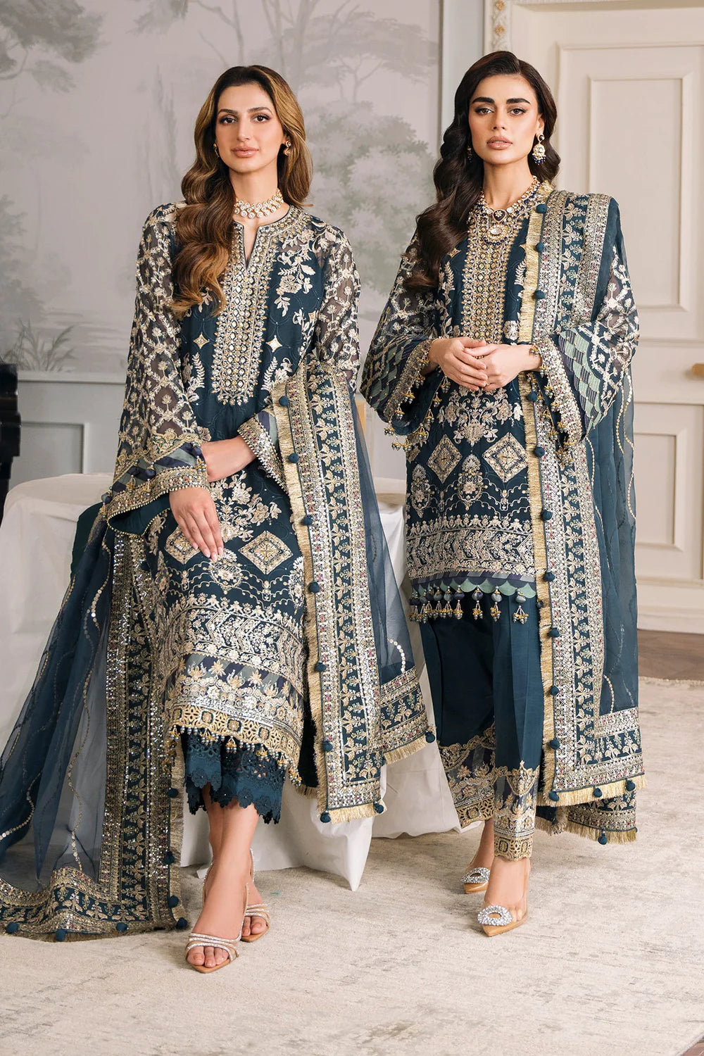 Baroque | Chantelle Embroidered Collection | CH12-01 - Khanumjan  Pakistani Clothes and Designer Dresses in UK, USA 