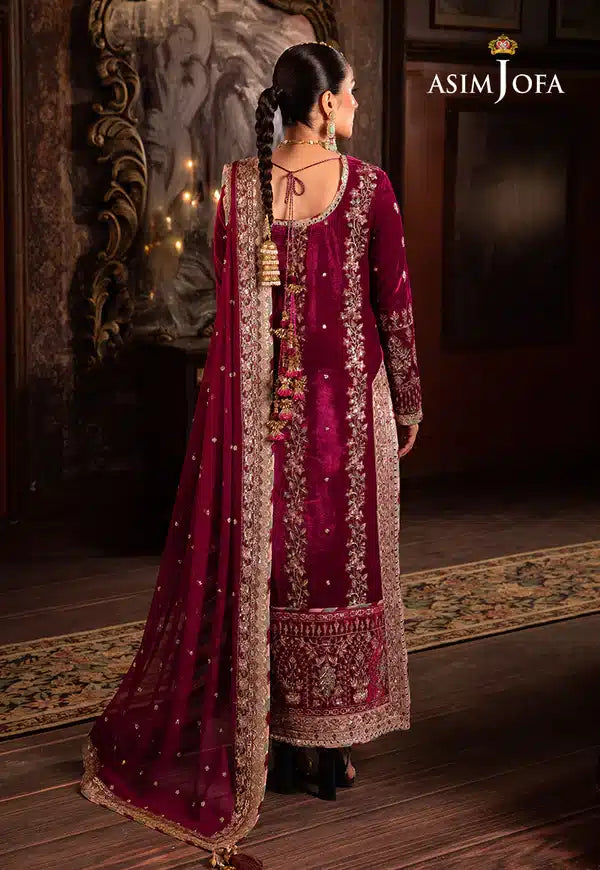 Asim Jofa | Makhmal Wedding Velvet 23 | AJMM-03 - Khanumjan  Pakistani Clothes and Designer Dresses in UK, USA 