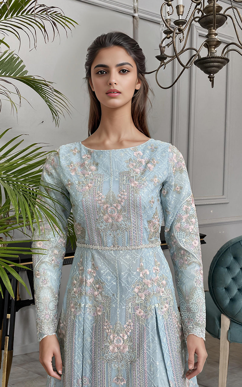 Threads and Motifs | Formal Dresses 25 | Net Embroidered Maxi