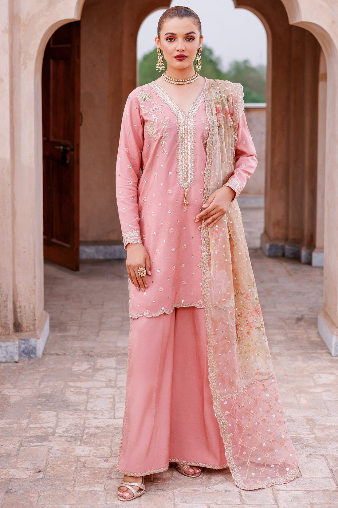 Mina Kashif | Shahbano Luxury Pret 24 | Amber - Khanumjan  Pakistani Clothes and Designer Dresses in UK, USA 