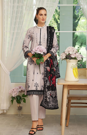 Alzohaib | Digital Printed Cambric | Colors Digital Cambric 3 Piece-CDC-25-01